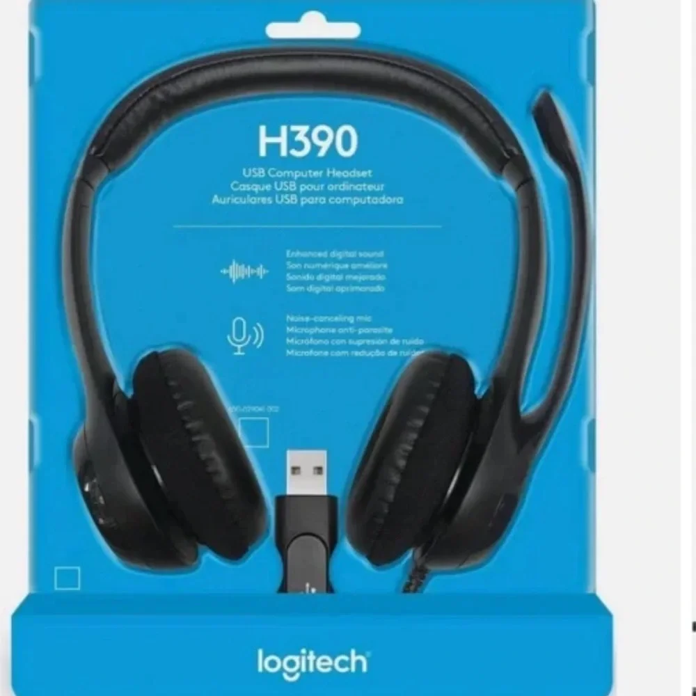 Logitech H390 USB Headset with Noise-Canceling Mic